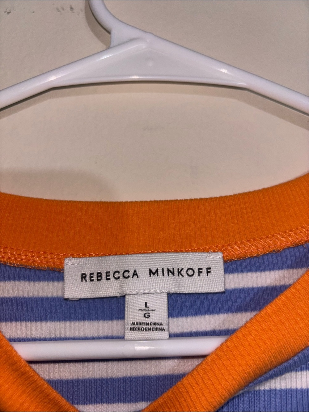 Rebecca Minkoff Blue White
Stripe Puff Sleeve Rib Knit Top
Large cotton - Picture 2 of 9